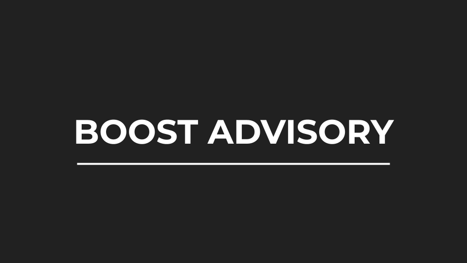 Boost Advisory